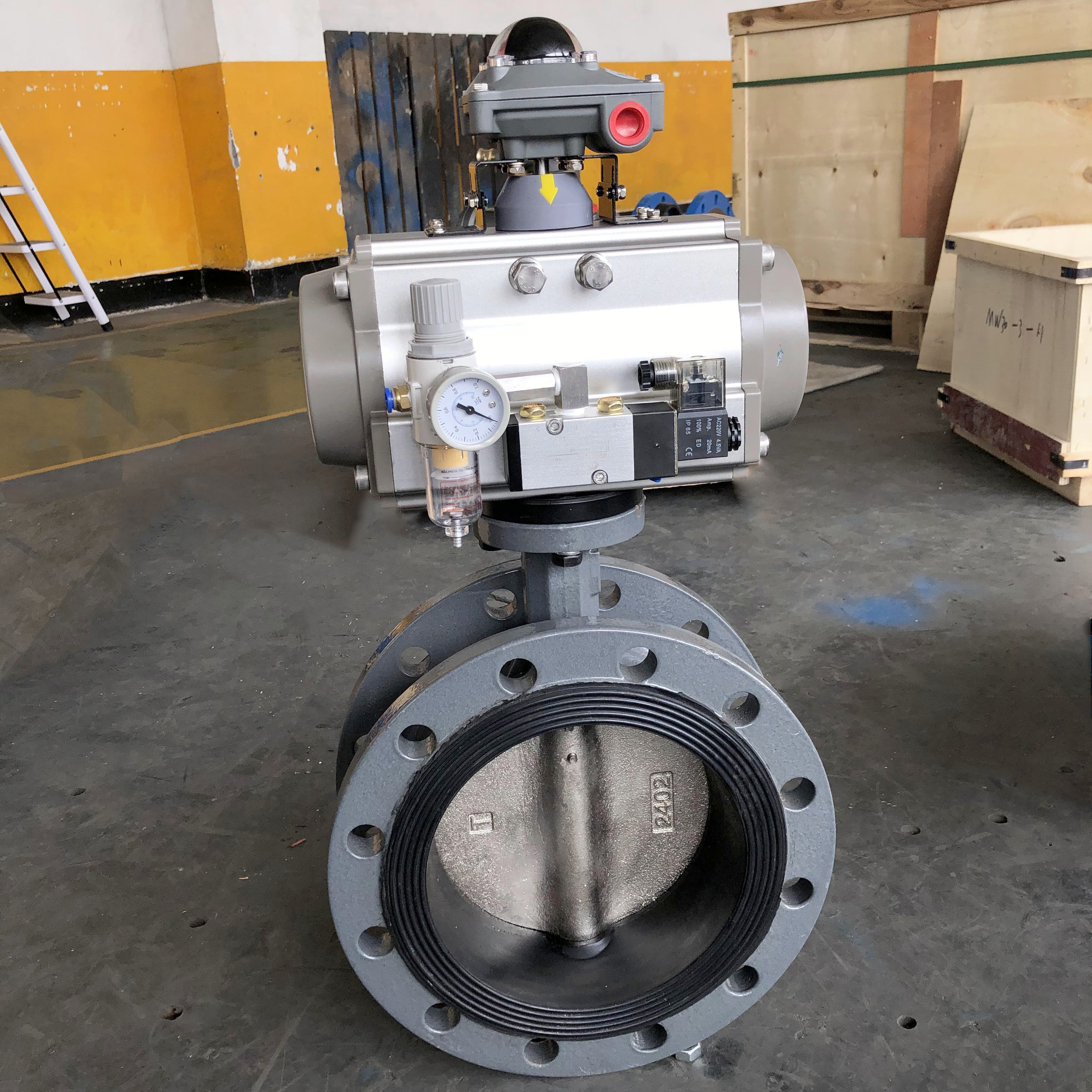 不銹鋼氣動(dòng)dn200快裝蝶閥、粉體氣動(dòng)蝶閥