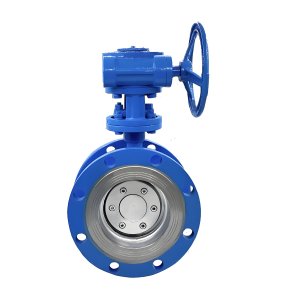 耐高溫硬密封法蘭蝶閥D343H-16C，DN100