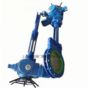 電動(dòng)刀閘閥PZ973-16 DN350，DN400排渣、處理顆