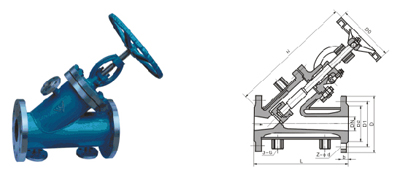 BJ45H、BJ45W 型 PN25~PN40 鋼制保溫夾套直流式截止閥結(jié)構(gòu)圖